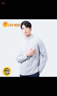 UV100 灰白色格紋防曬外套 L
