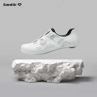 รองเท้าจักรยานมืออาชีพ Santic สําหรับผู้ชายและผู้หญิง ออกแบบล็อคทางหลวง รองเท้าจักรยานถนนสําหรับการแข่งขัน