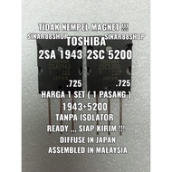 TR TRANSISTOR FINAL TOSHIBA 2SA1943 2SC5200 ORIGINAL 2SA 1943 2SC 5200 a 1943 C 5200
