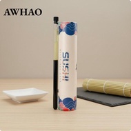 [AWHAO] Sushi Packaging Container Slide Up Paper Cylinder Box Food Storage Takeaway Packaging for Re