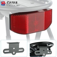 CHINK Bicycle Rear Light, Vertical Horizontal Install Red Black Bike Rack Reflector,  Metal Acrylic Stand Bracket Bicycle