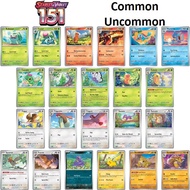 Pokemon TCG 151 (001-109/165) Common / Uncommon Single Card (English) Pokemon 151 Pokemon Cards