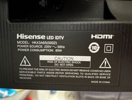 95% New 43寸Hisense 海信 LED超畫質電視 HK43A65