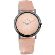Titan Pink Dial With Pink Leather Strap Watch 679QL02
