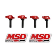 MSD IGNITION COIL - BLASTER SERIES - RED - 4-PACK