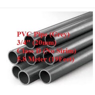 5.8 Meter CS PVC pipe paip 3/4"(20mm) Class "D" 1 Bundle (6pcs x 3 feet)+(Free 1pcs x 1 feet)