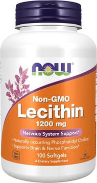 Now Foods Lecithin Sunflower Lecithin 1200 mg 100/200 Softgels นาวฟู้ดส์ เลซิติน 1200 มิลลิกรัม เลซิ