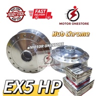 EX5 HP HIGH POWER BUYUNG CHROME DEPAN BELAKANG FRONT HUB REAR HUB SET "MOTOR ONESTORE