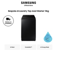 [Climate Voucher Eligible] [Pre-Order] Samsung WA80F13B6BSP Bespoke AI Laundry Top-load Washer, 13kg
