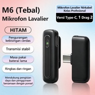 Mic Wireless Clip On Vlog Live Streaming HP Baterai Awet Mikrofon clip on nirkabel.Mic vlog nirkabel