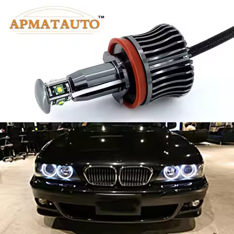 2x H8 Error Free 40W 2400lm XPE Chips LED Angel Eye Marker Lights Bulbs For BMW E60 E61 E70 E71 E90 
