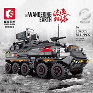 Sembo Building Blocks The Wandering Earth CN171 Troop Transporter Model Educational Toy森宝积木流浪地球CN171