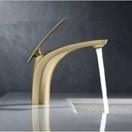 Made in Malaysia, Lead-Free Food Grade Certification 2 Years Warranty Golden Basin Faucet, Basin Fau