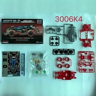 Star Mini Four-Wheel Drive Assembled Four-Wheel Drive Red MS Chassis Black Transparent Korea MK3 Dax