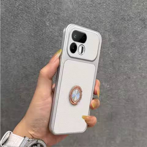 Elegant Rhinestone bracket PU Leather Phone Case For Oppo Realme 5 7i 8 9 11 12 13 14 15 15T 16 16T 
