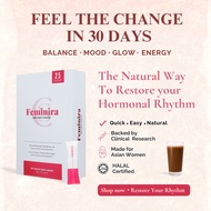 Feminira Hormone Balance Drink for Women 30 days supply , Natural Support for PCOS, PMS, Hormonal Im