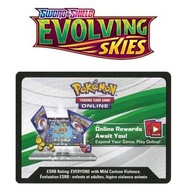 ss7 evolving skies code card (ptcgo) pokemon card
