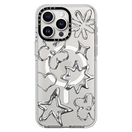 เคสใสลาย Love X CASETiFY Crystal [ไม่เหลือง]เคส Magsafe สำหรับ iPhone 16 Pro Max/ iPhone 15 Pro Max/