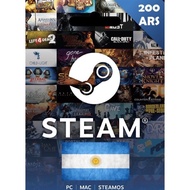 Steam Argentina wallet Digital code top up 100ARS 1000 ARS 1/2/3/4/5/10/50 USD steam wallet code arg