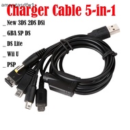 amongasdfw1 5 In 1 Usb Charging Cable Charger For Nintendo WII U 3DS NDSL XL DSI PSP  new