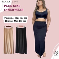 RARAKI A-90 Inner Long Skirt (Waistline: 140 CM) Kain Dalam Muslimah Modal Cotton Plus-Size