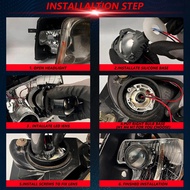 3 Inch LED Light Bulbs White 6000K Car Projector Lens HID Bi-Xenon High Low Beam Fog Lights H4 H7 90