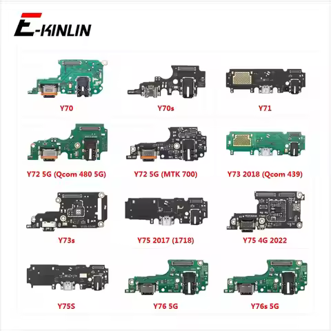 Charging Port Connector Board Parts Flex Cable With Microphone Mic For Vivo Y76s Y75s Y73s Y70s Y76 
