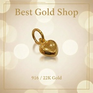 22k / 916 Gold Heart Necklace By Best Gold Shop