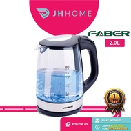Faber Fck Cristallo Glass Jug Kettle (2 L) 180Bk/Elba Glass Jug Kettle Led Light (1.7 L) Ejk-F1723G(