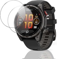 2 Pack Screen Protector for Garmin Fenix 8 Pro AMOLED 51mm Smart Watch, 9H Hardness Tempered Glass f