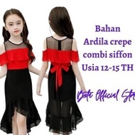 Baju Dress Anak Perempuan Tanggung Umur 12 13 14 15 Tahun Pesta Natal