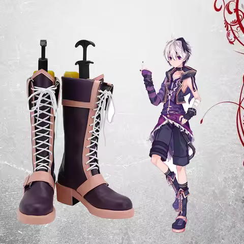 New Anime Game Shoes VOCALOID4 v flower Cosplay Boots Halloween Costume Accessories Props Made