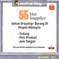 ONLINE BOY - 55 Hot Supplier Tudung Murah, Jam Tangan Murah dan Pet Suppliers Borong/Dropship Shopee + Free Update