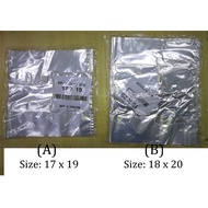 Carrier Plastic Bag 17'x19' and 18'x20'