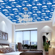 Wallpaper Sticker Motif LANGIT AWAN BIRU WPS184 Walpaper Stiker Plafon Atap Rumah Dinding Kamar