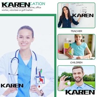 KAREN1 Nurse Badge Set, Rotatable Lanyard Keychain Nurse Pen Pack, Gift Portable Retractable Durable