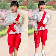 PTT ชุดไทยเด็ก หญิง / เสื้อลูกไม้เด็ก - เลือกที่ตัวเลือก อายุ 4 5 6 7 8 9 10 11 ขวบ เสื้อลูกไม้เด็กหญิง เสื้อลูกไม้สีขาว ชุดไทยเด็ก รุ่น ร.5 Girl Blouse