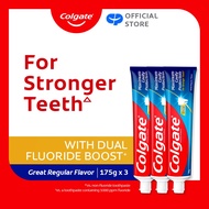 [Bundle of 3 ]Colgate Maximum Cavity Protection Great Regular Flavour Toothpaste Valuepack 175g