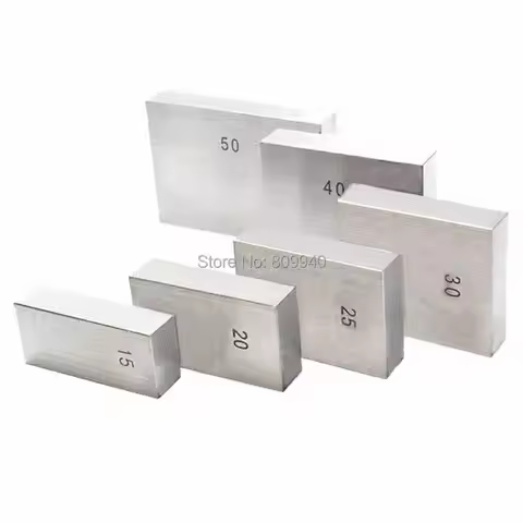 1Pcs 0.5mm, 1mm, 5mm 10mm, 20mm, 25mm,30mm, 40mm, 50mm Steel Square Gage Block Block Gauge Measure B