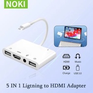 Light-ning to HDMI Adapter for iPhone iPad to TV Dual USB OTG Adapter iPhone Microphone Adapter for 