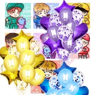 14pcs BTS Toys Balloons V Jungkook Foil Latex Balloon Combination Birthday Party Decorations Party N