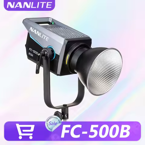 Nanlite FC-500B 2700K to 6500K Bi-color LED Video Light with Bowens Mount for Photography Studio Fil