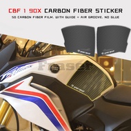 Motorcycle Accessories Anti slip sticker Tank Traction Pad Side Knee Grip Protector For Honda CBF190X Fuel Carbon Fiber PVC