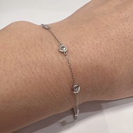 WG21- 18K white gold with diamond bracelet