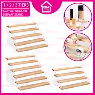 [GMRACK] 4/5/6 TIER WOODEN ACRYLIC DISPLAY STAND ANIMATION MODEL RISER COUNTER RACK SHELF POP MART ACTION FIGURE