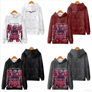 han Anime Gundam Hoodie Pullover แขนยาวด้านบนรูปแบบสบาย ๆ เสื้อกันหนาว Unisex Hoodie พิมพ์ 3D