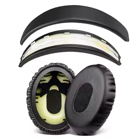 Snap On Headband & Earpads for Bose QuietComfort 3(QC3) QC 3 Headphone Replacement Headstrap Ear Pad