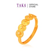 TAKA Jewellery 999 Pure Gold Adjustable Ring
