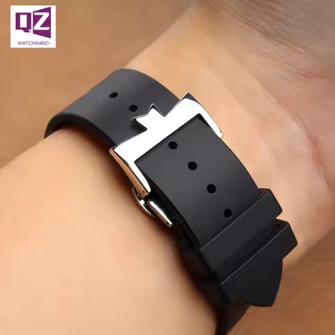 Silicone Watch Band for vacheron constantin overseas VC p47040 47450 49150 Convex Watchband Men Rubb