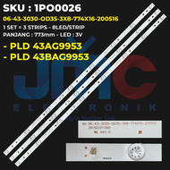 Backlight TV Polytron 43 Inch PLD-43AG9953 43BAG9953 43S883